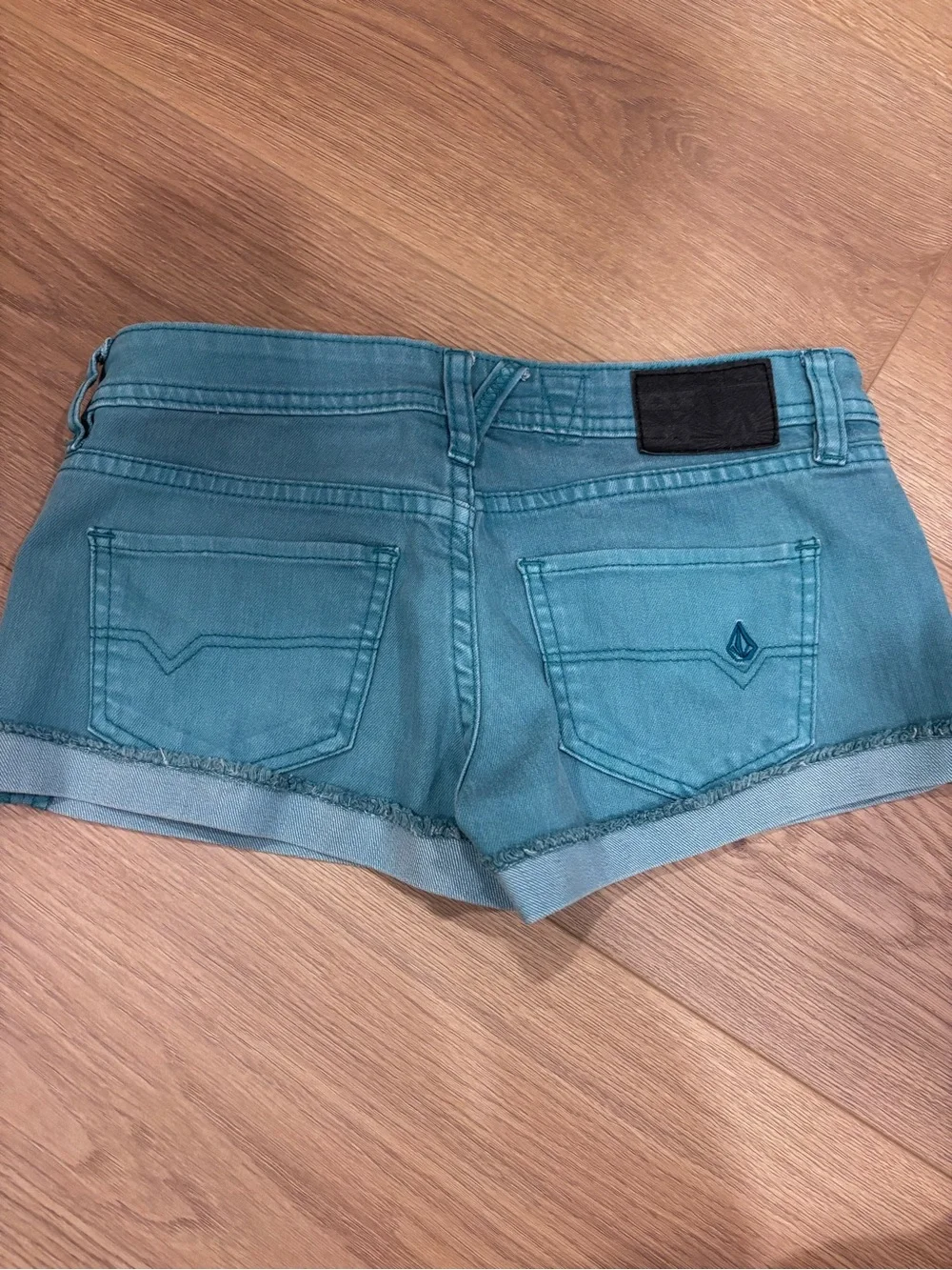 Women's Teal volcom Denim Shorts